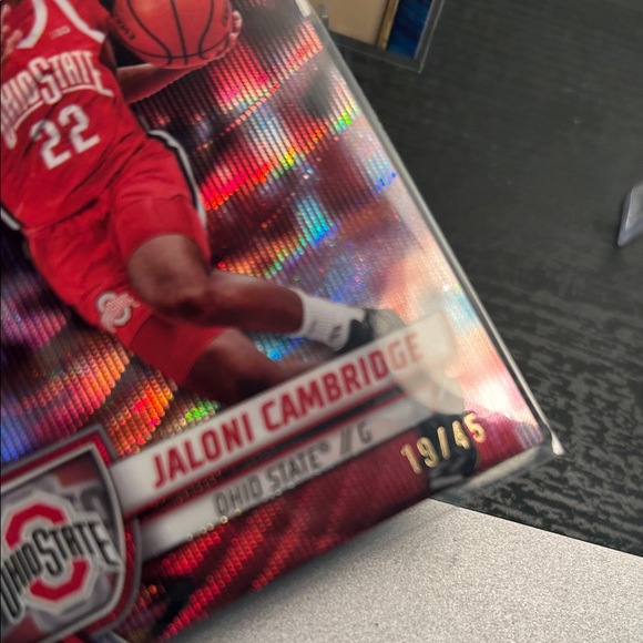 Topps Bowman U Ohio state university Jaloni Cambridge lot Auto, Redwave numbered - Picture 3 of 3